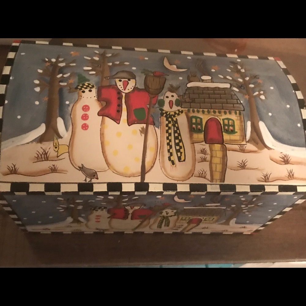 ⛄️⛄️pretty snowman box